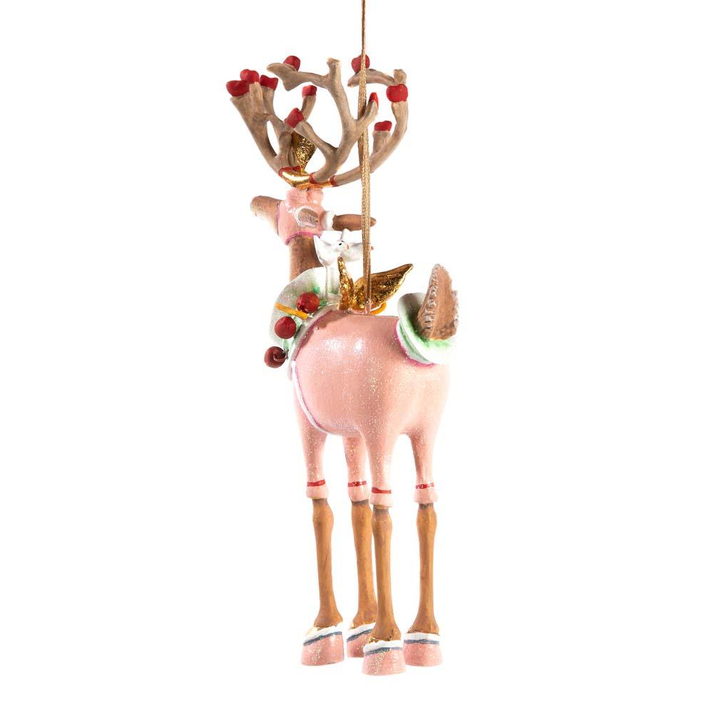 Dash Away Cupid Reindeer Ornament by Patience Brewster