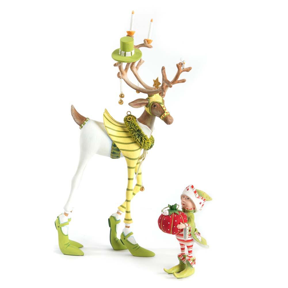 Dash Away Prancer's Elf Ornament by Patience Brewster
