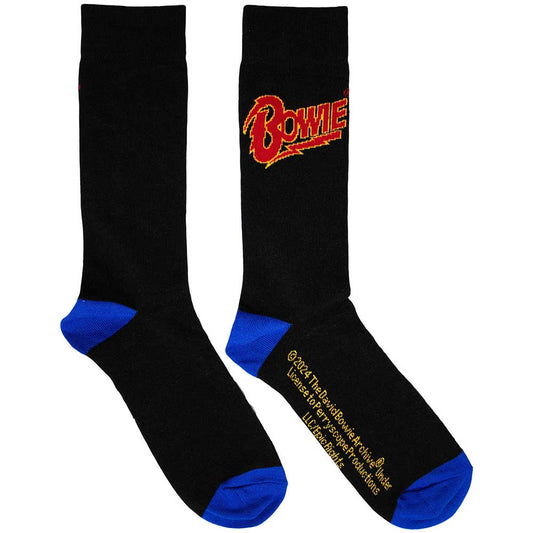 David Bowie Logo Blue Contrast [Socks]