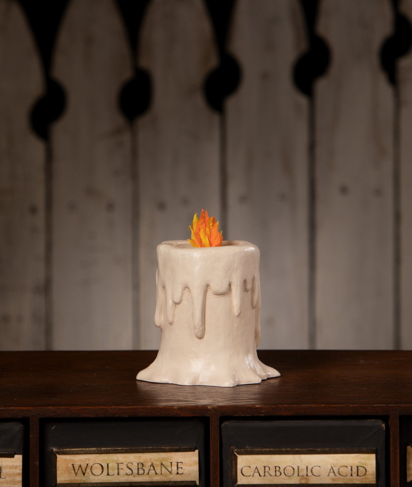 Small Flam'in Candle Luminary | Halloween Decor | Bethany Lowe