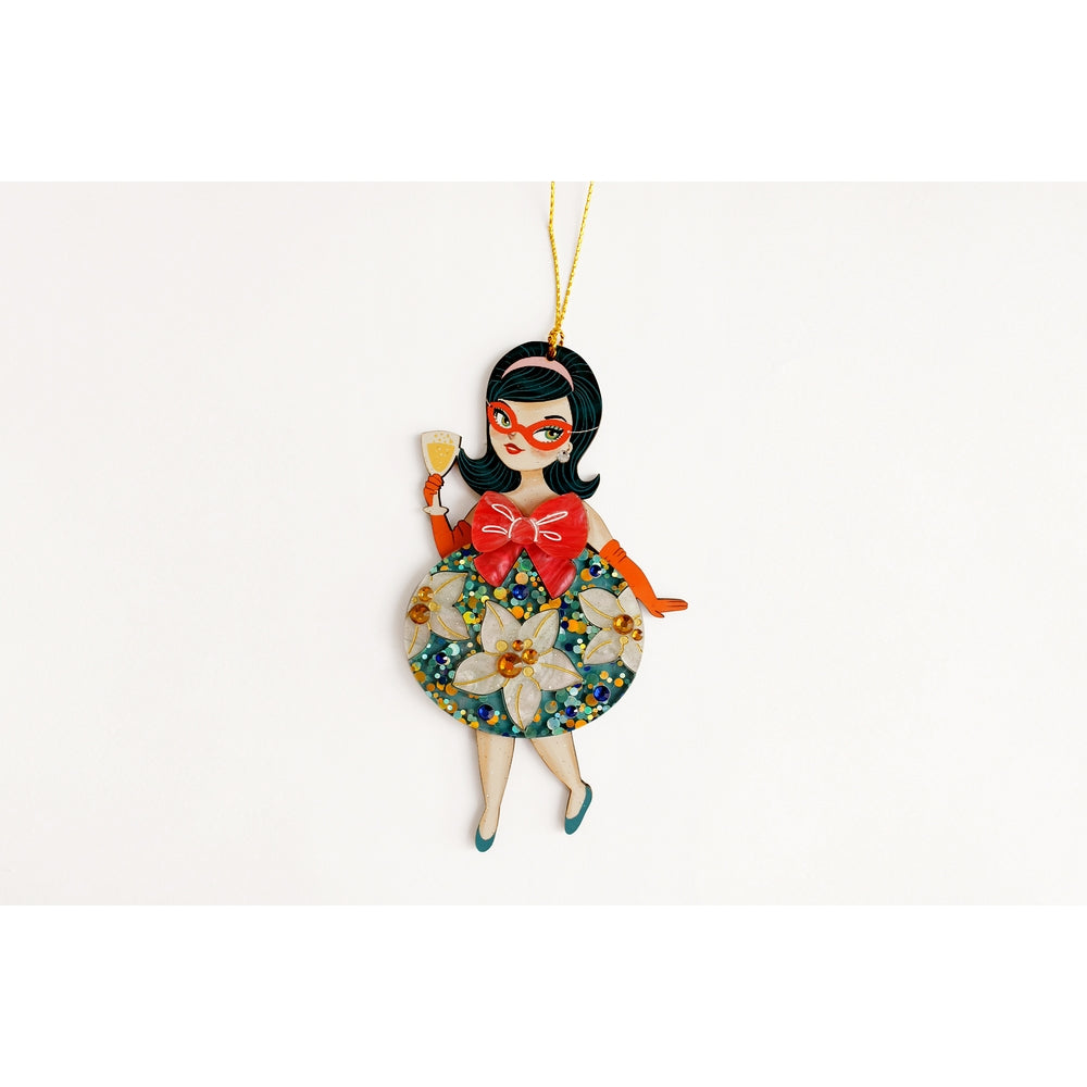 Floral Christmas Tree Ornament by Laliblue