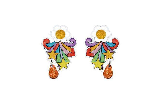 Flower Power Earrings by Laliblue
