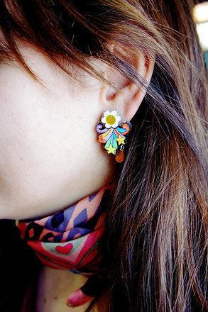 Flower Power Earrings by Laliblue