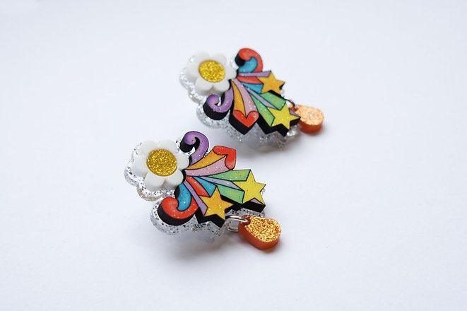 Flower Power Earrings by Laliblue