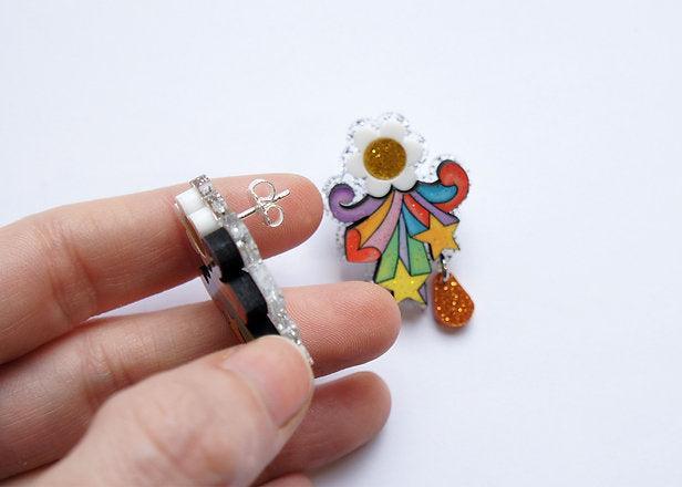 Flower Power Earrings by Laliblue