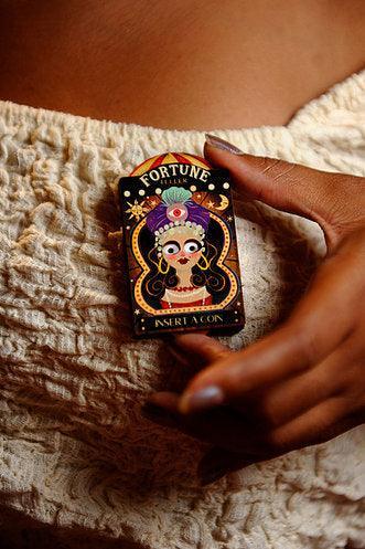 Fortune Teller Interactive Halloween Brooch by Laliblue