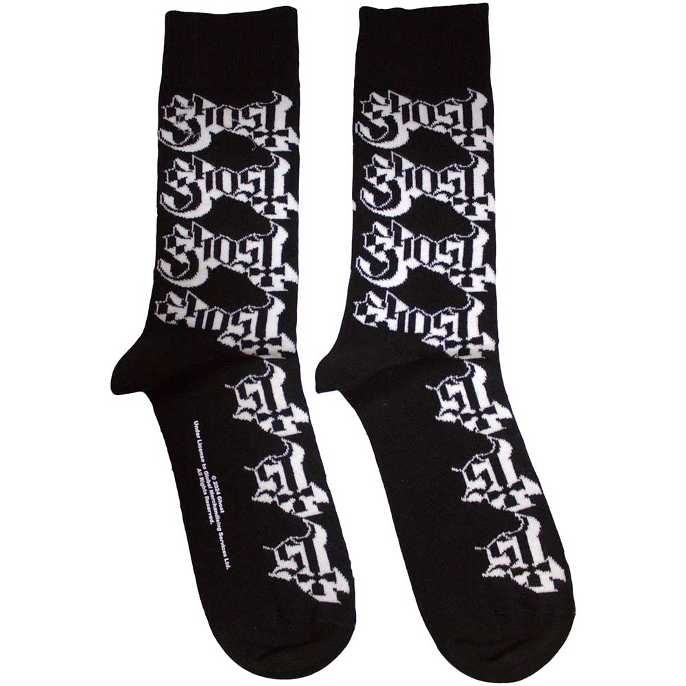 Ghost Logo Pattern [Socks]