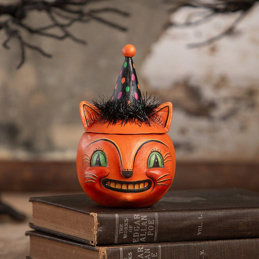 Green Eyed Copper Cat by Johanna Parker for Bethany Lowe Designs