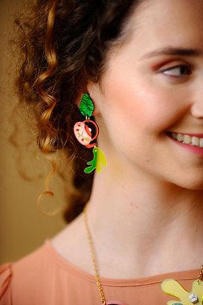 Green Tea Earrings by Laliblue