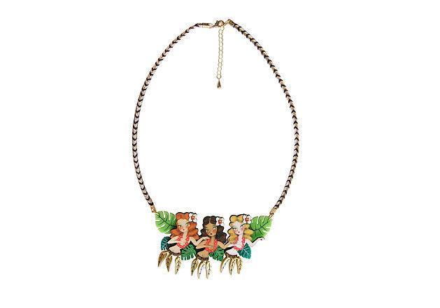 Hula Girls Necklace by Laliblue
