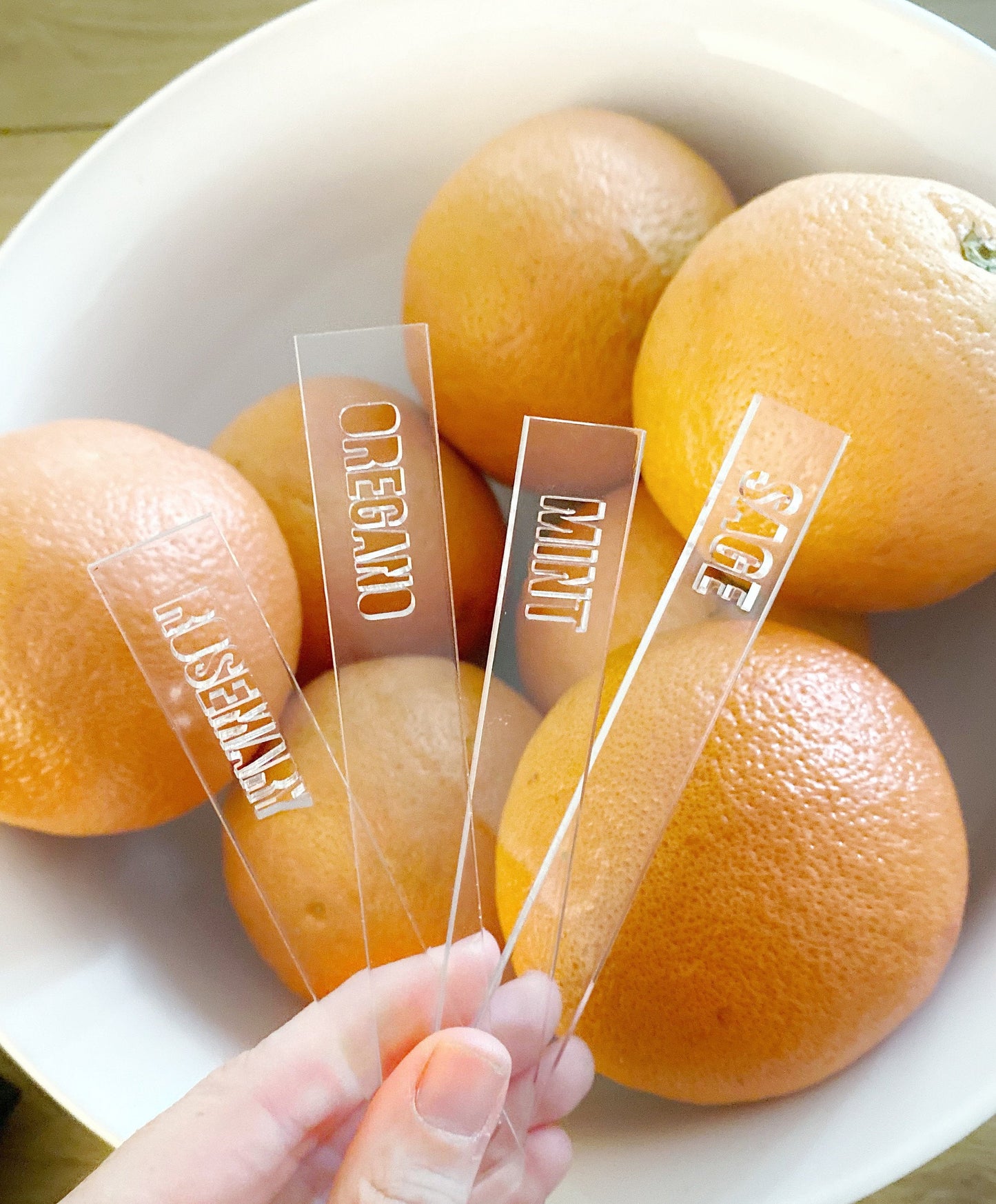 Acrylic Plant Markers Set