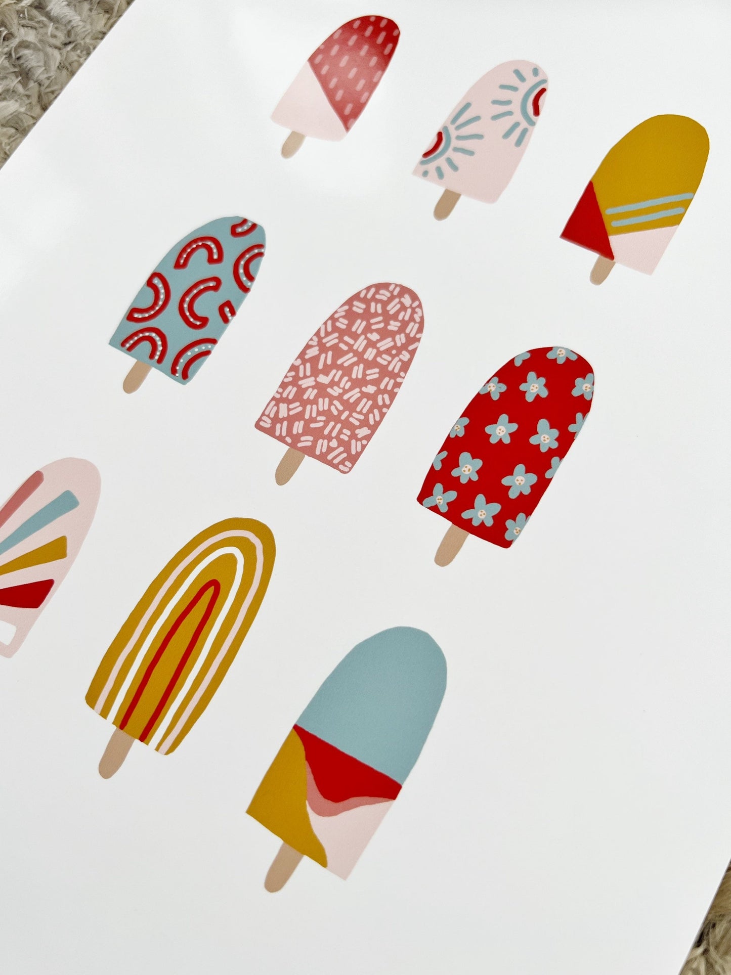 Popsicle Print - Spring and Summer Wall Art