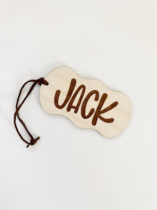 Wavy Luggage or Bookbag Tag