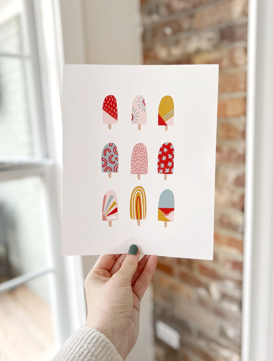 Popsicle Print - Spring and Summer Wall Art