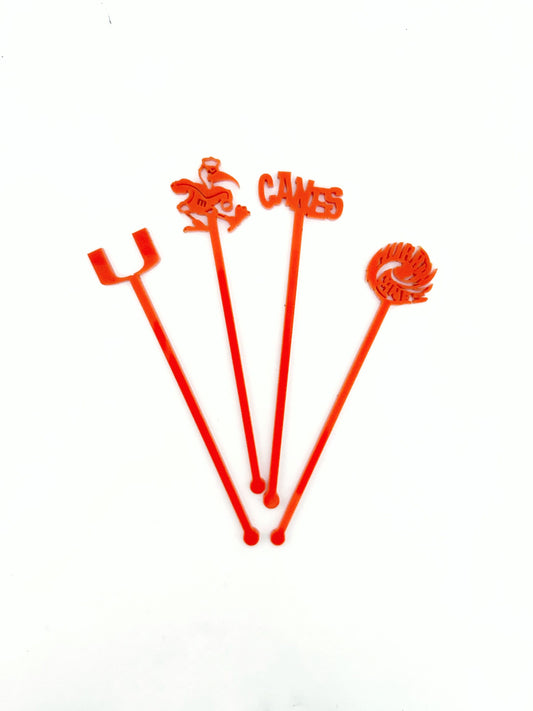 Miami Hurricanes Stir Stick Set