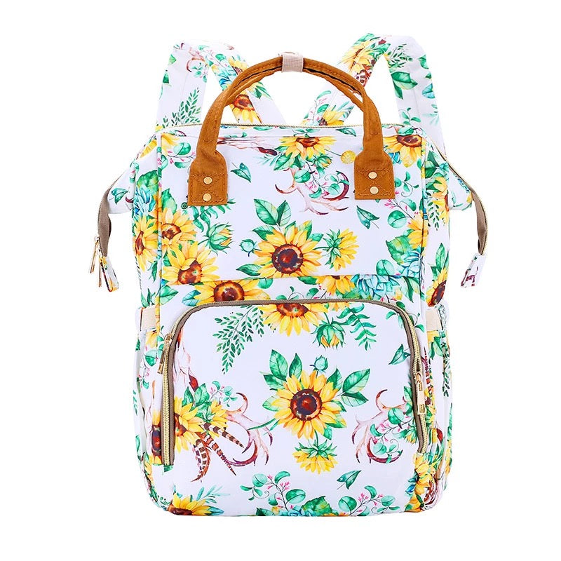 Emily Travel Bag - Sunflower Skull