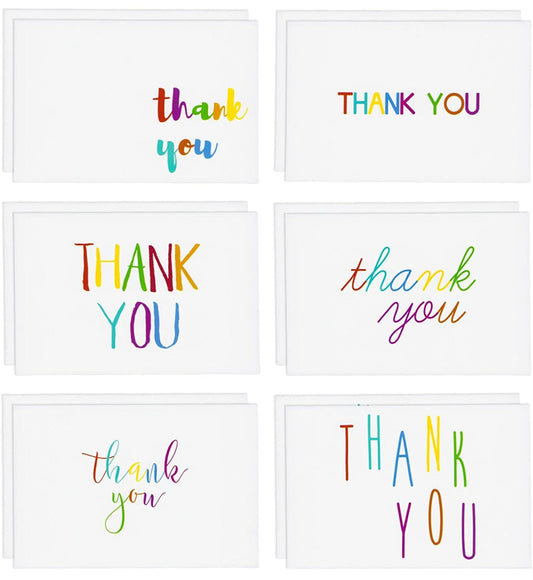 Greeting Card - Thank You Rainbow Gift