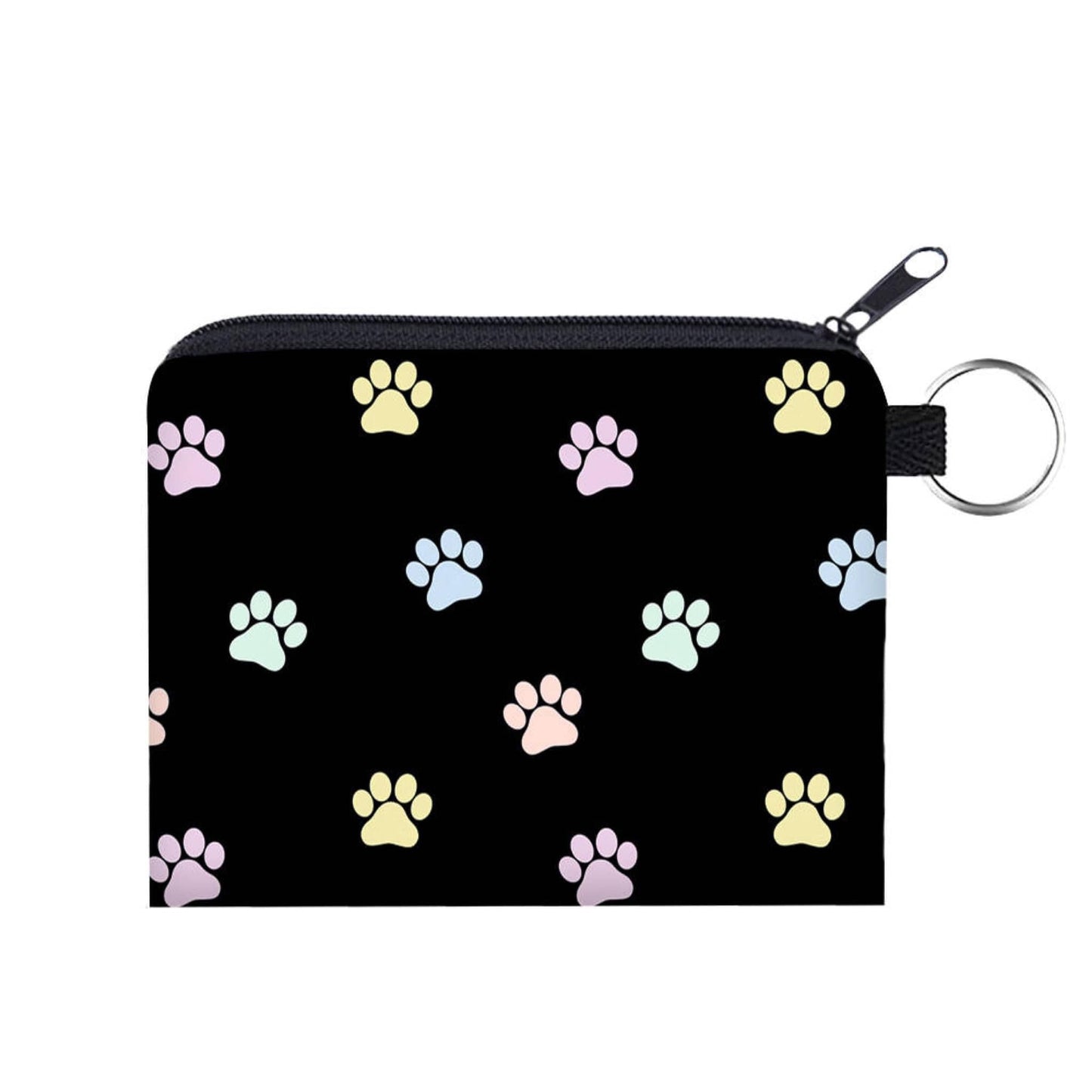 Mini Pouch - Paw Prints Pastel