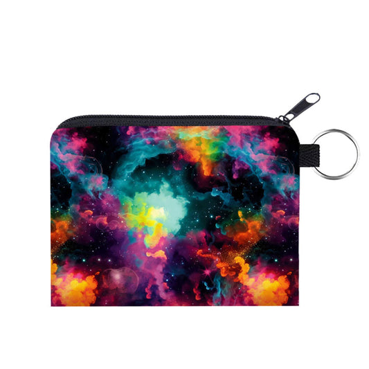 Mini Pouch - Galaxy Orange Pink Green