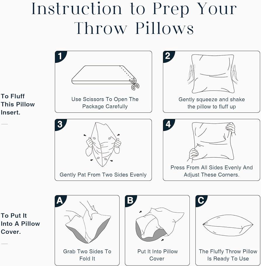 4pcs Throw Pillow Inserts, Square Cushion Inner Soft Fluffy Plump Stuffer Cushion Pillow Core White Pillow Inserts Christmas Decor Halloween Decor Bed Sofa Home Decor