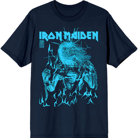 Iron Maiden 50 Life After Death Flames Blue [T-Shirt]