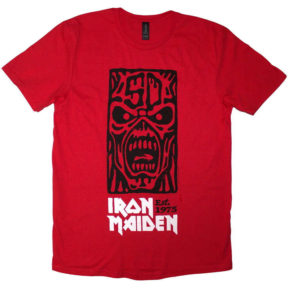 Iron Maiden Est. 1975 Stamp Logo Black [T-Shirt]