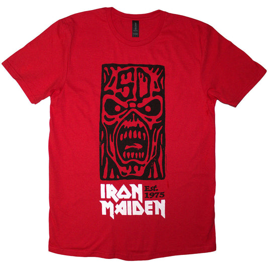 Iron Maiden Est. 1975 Stamp Logo Black [T-Shirt]