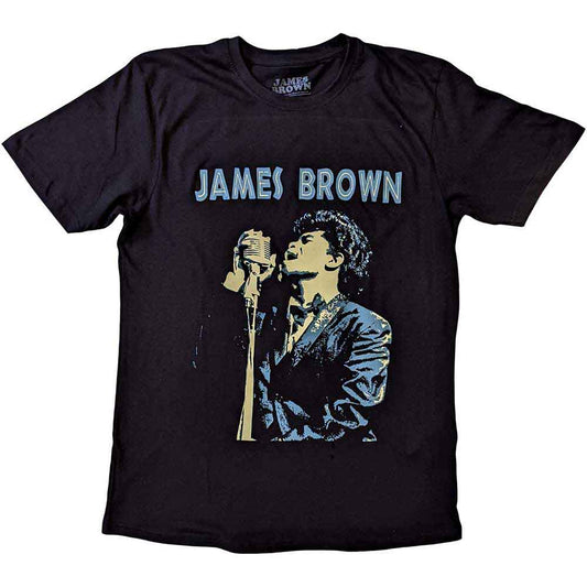 James Brown Holding Mic [T-Shirt]