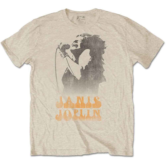 Janis Joplin Working The Mic [T-Shirt]