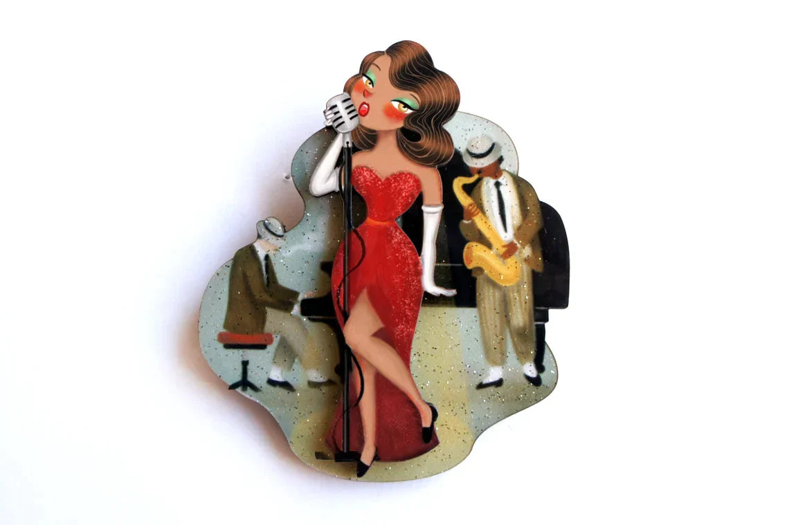 Jazz Concert Brooch by Laliblue