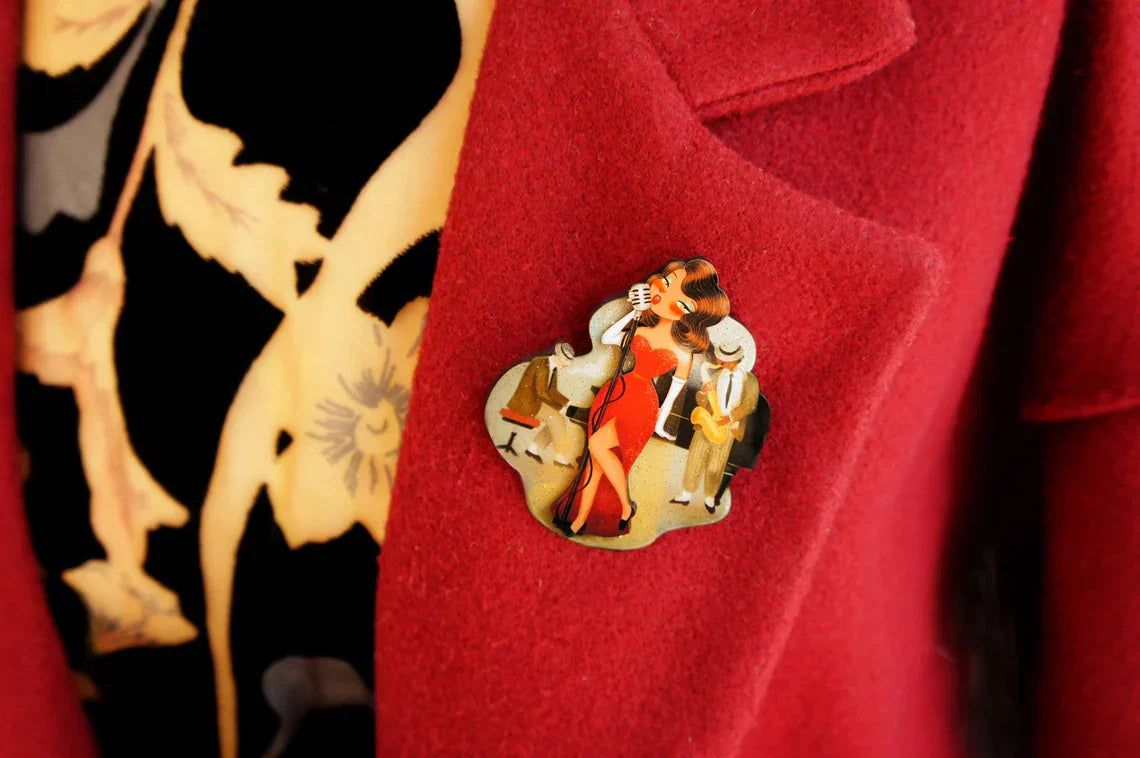 Jazz Concert Brooch by Laliblue