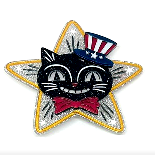 Hiss Bang Pop Brooch by Johanna Parker x Lipstick & Chrome