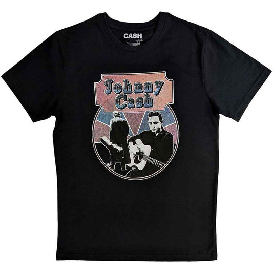 Johnny Cash Walking Guitar & Front On [T-Shirt]