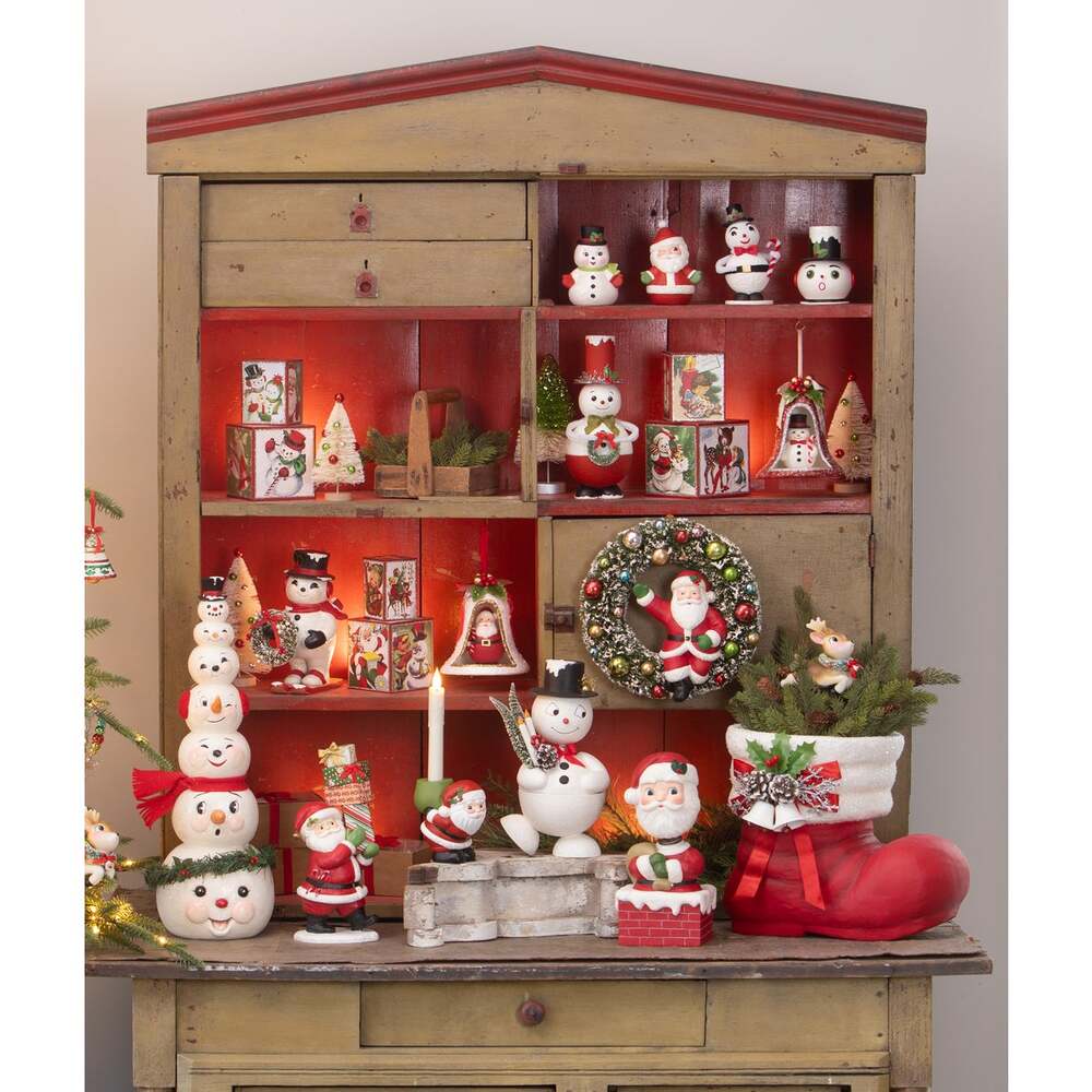 Jolly Bobble Snowman Container by Bethany Lowe Designs