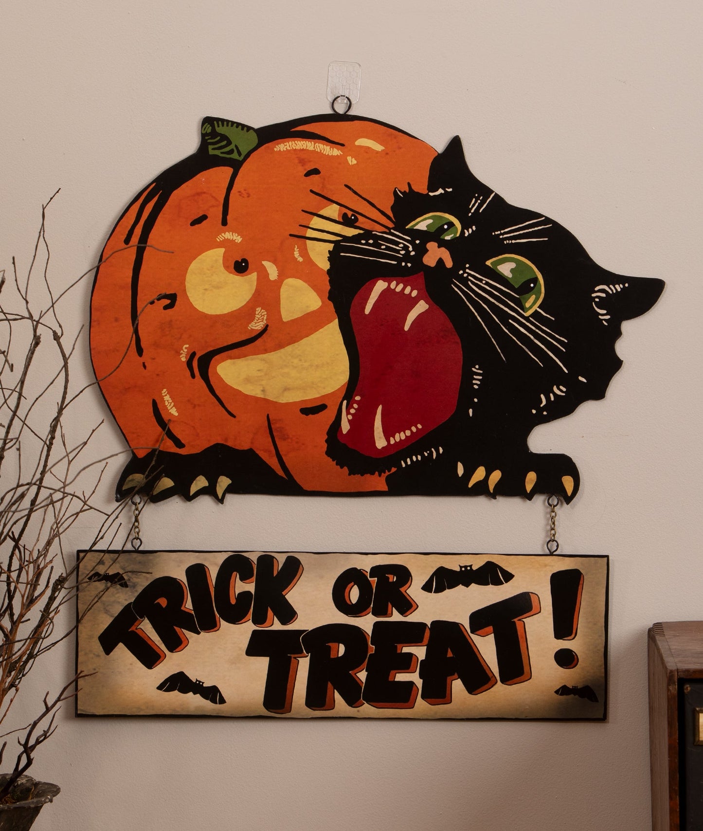 Trick or Treat Tin Sign | Halloween Decor | Bethany Lowe