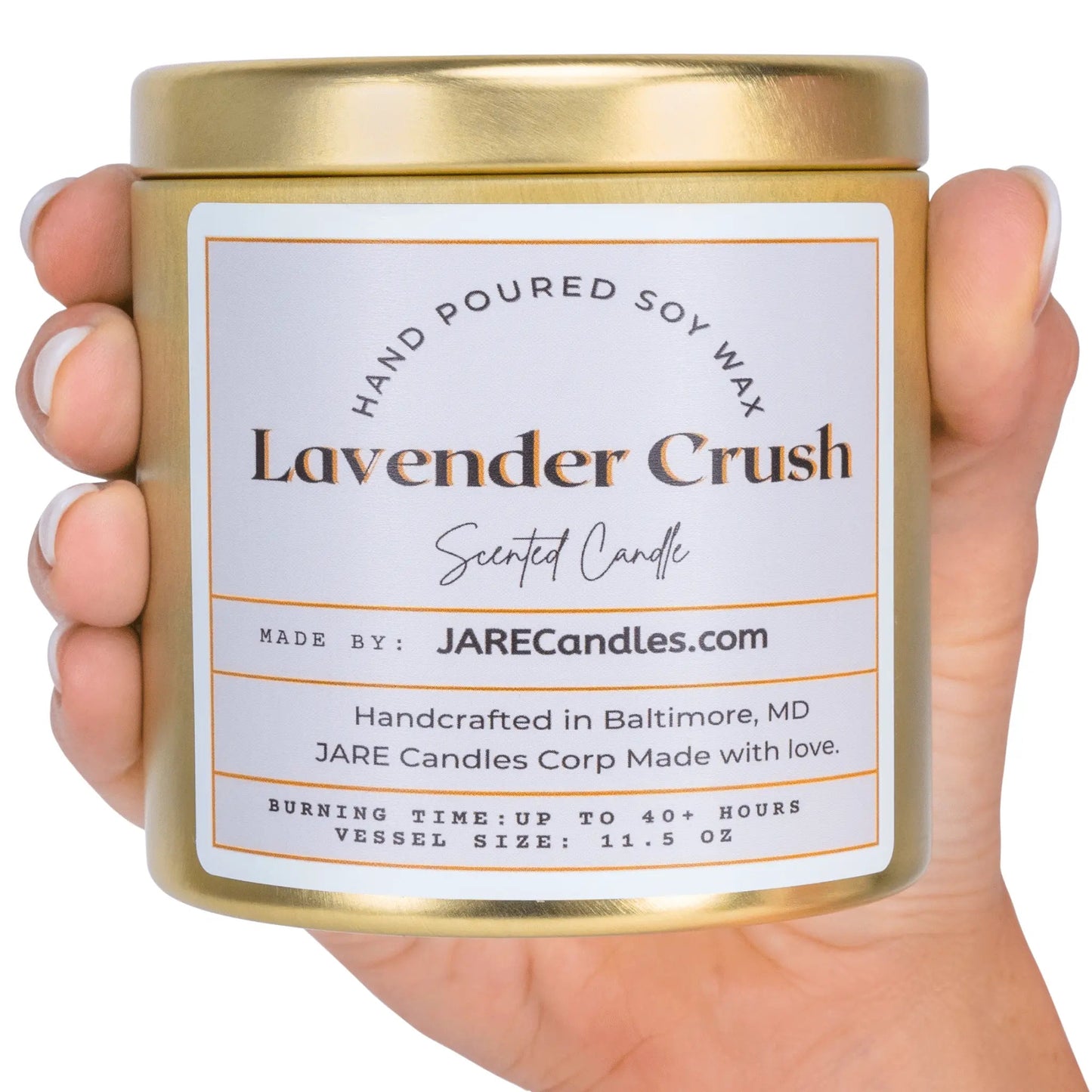 Lavender Crush Jasmine, Neroli, Banana - Soy Wax Scented Candle