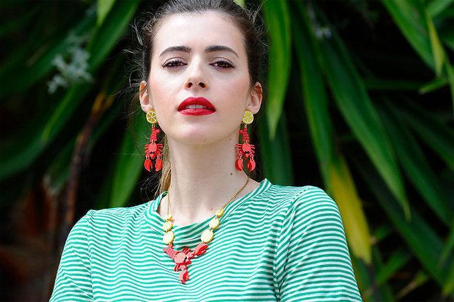 Lobster Earrings by Laliblue