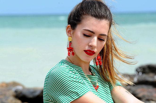 Lobster Earrings by Laliblue