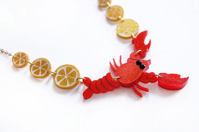 Lobster Necklace by Laliblue