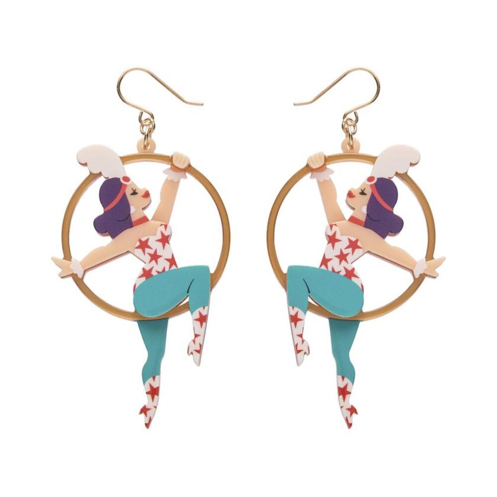 Loop De Hoop Drop Earrings by Erstwilder