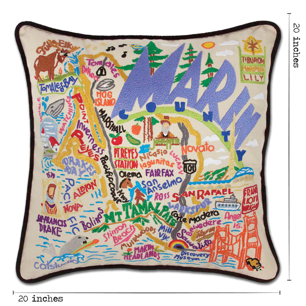 Marin County Hand-Embroidered