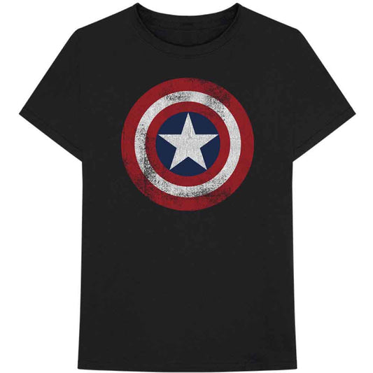 Marvel Comics Captain America Distressed Shield [T-Shirt]