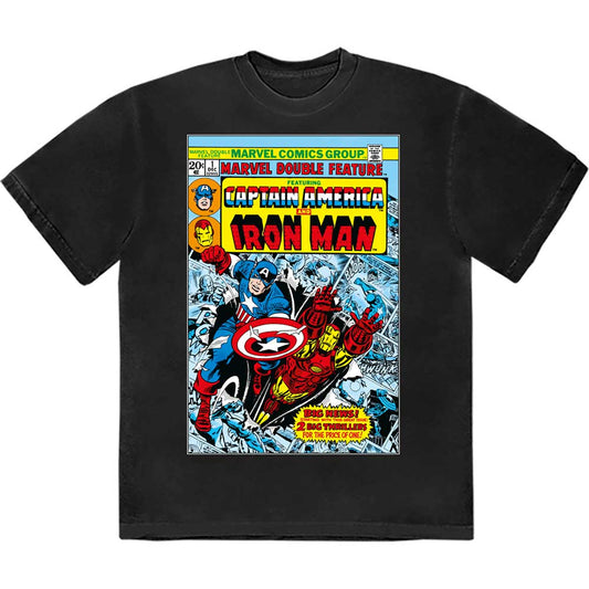 Marvel Comics Captain America & Iron Man Comic Cover [T-Shirt]
