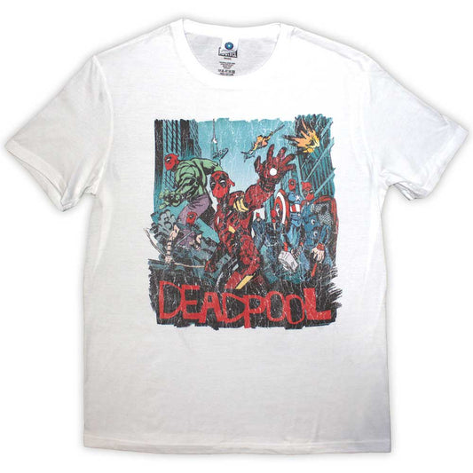 Marvel Comics Deadpool Hero Scene Vintage [T-Shirt]