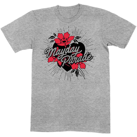Mayday Parade Heart and Flowers [T-Shirt]