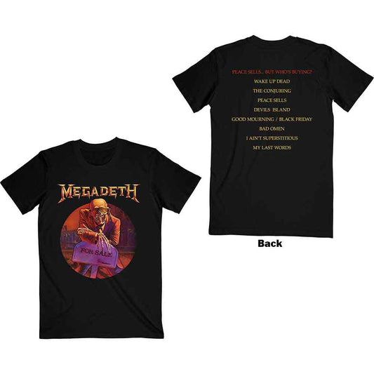 Megadeth Peace Sells‚Ä¶ Track list [T-Shirt]