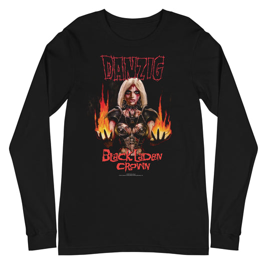 MerchMoment Danzig - Black Laden Crown Long Sleeve T-Shirt [Apparel]