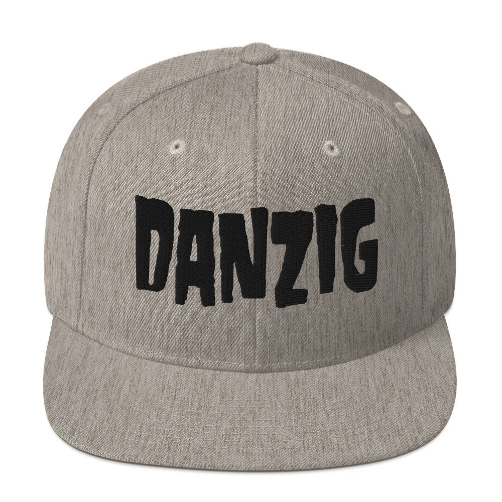 MerchMoment Danzig Classic Logo Grey Embroidered Snap Back Hat [Apparel]