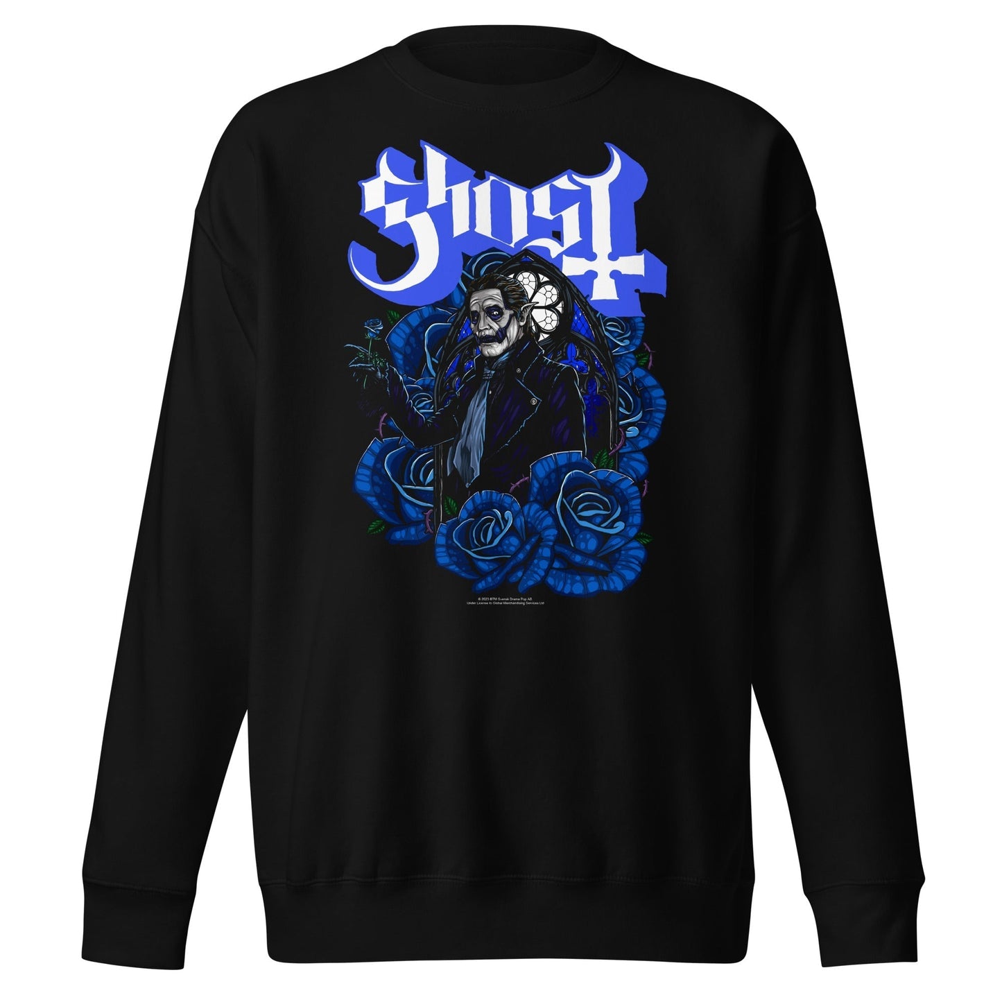 MerchMoment Ghost - Blue Roses Sweatshirt [Apparel]