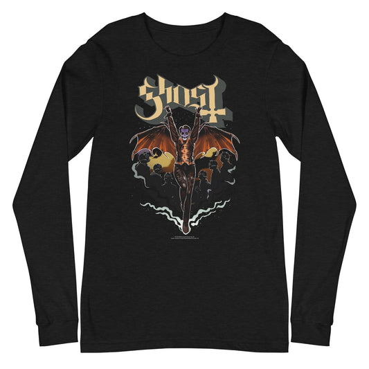 MerchMoment Ghost - Fly Over Long Sleeve T-Shirt [Apparel]
